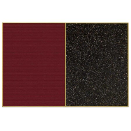 United Visual Products Sliding Door Indoor Enclosed Corkboard, 9 UV9011ACSH-BLACK-KEYLIME